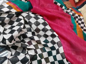 Checkered Pattern Saree