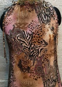 Vintage y2k animal leopard print dress 🐆🩷