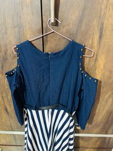 Dress For Girls Navy Blue