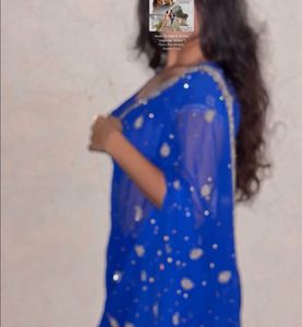 Blue Party Wear Saree