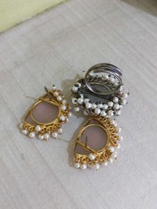 Pearl Stone Earrings