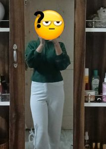 White Korean trousers