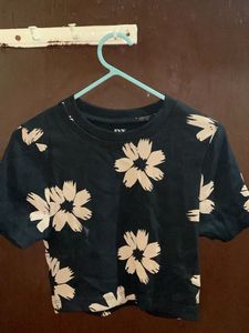 Floral Print Crop Top