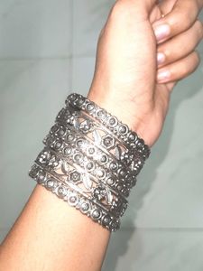 Silver Bangle Set