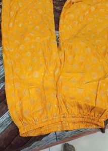 Yellow Green Salwar Suit With Plazo Pant For Women