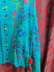 Beautiful Kurtha With Mirror Work