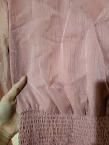 Sheer Long Sleeve Blouse