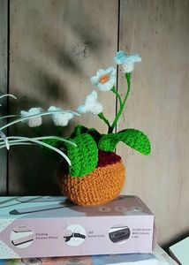 Cute Crochet Flowers And Pots