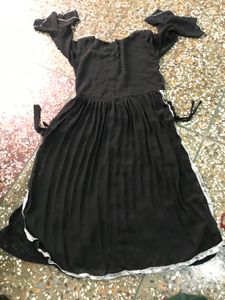 Black Embroidered Kurta Set