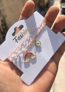 2 Line Pearl Plus Charm Bracelets