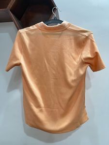 Peach Button-Down Top