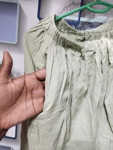 Pista Green Kurti Pant