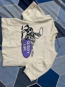 Shania Twain &#39;Giddy Up!&#39; Crop Tee