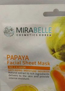 Mirabelle Papaya Sheet Mask