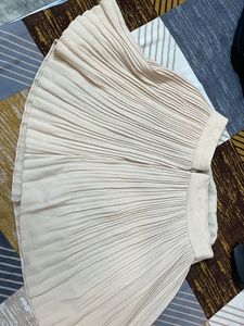 Beige Flary Skirt