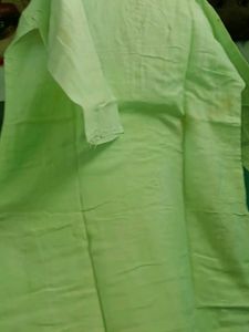 Green Pure Cotton Kurti
