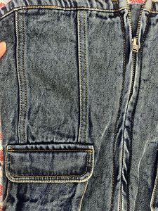 New Denim Strappy Crop Top