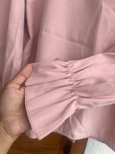 MISS HONG Pink Bow Blouse