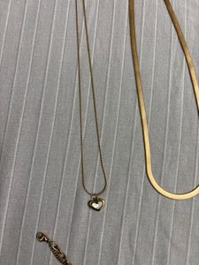 Rose Gold Chains &amp; Bracelet Set (Anti Tarnish)