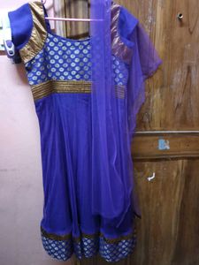 Elegant NewNet PurpleAnarkaliKurti+Dupatta -Unus