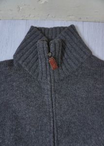 Gray Wool Cardigan
