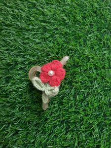 Crochet Flower Hair Clip (2pcs)