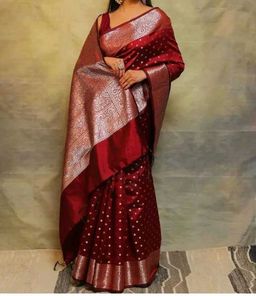 bnarasi silk saree karwa spical offer bye1 get 1