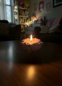 customized donut candle