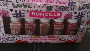 Ronzille  Quick Dry And Glossy Nail Paints Set Of5