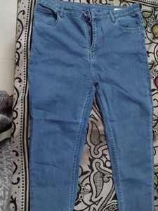 Blue & Black Denim Jeans