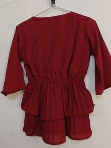 Party Maroon Top women