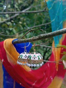 Meenakari Jhumkas
