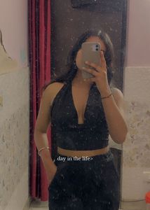 Black Halter Top