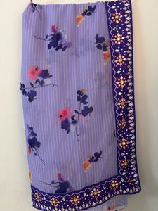 Beautiful purple A line kurti with side cuts
