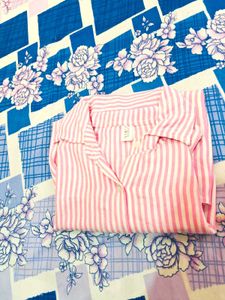 Zara Striped Pink Shirt