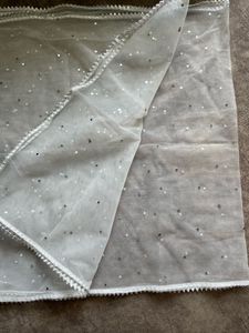 Sparkling White Dupatta
