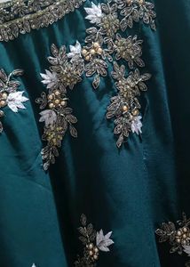 Teal Embellished Salwar Kameez