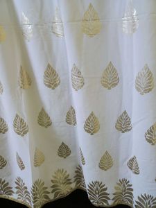✨Beautiful White And Golden Kurta✨