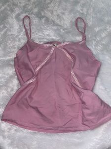 Pink Sleeveless Top