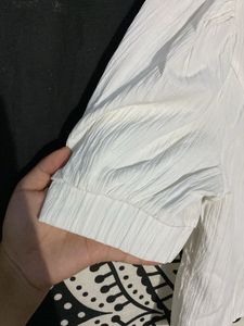 Vintage-Inspired Green Collar Blouse