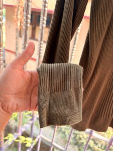 Olive Green Knit Top