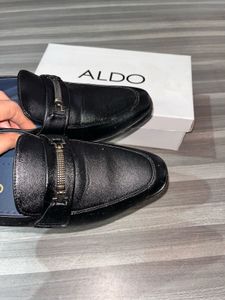 ALDO Black Leather Loafers