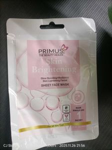 Primus Skin Brightening Sheet Mask