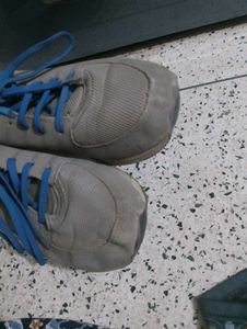Gray &amp; Blue Sneakers