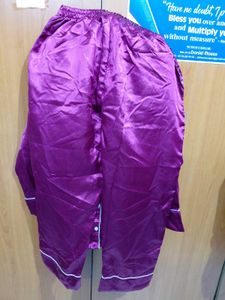 Silky Plum Pajama Top