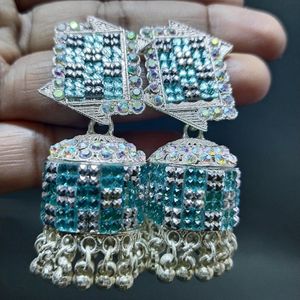 Purple Color Jhumka For Women