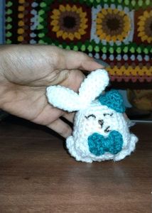 Crochet Easter Bunny keychain