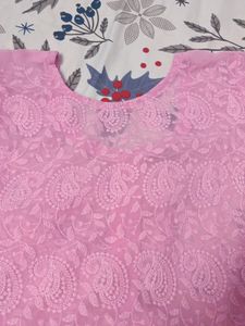 Chikenkari Georgette Kurta