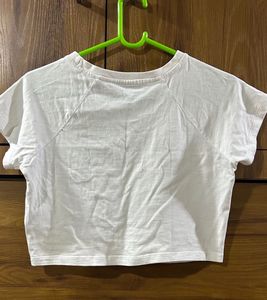 White Bonkers Crop Top