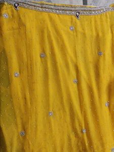Heavy Work Yellow Saree💛
